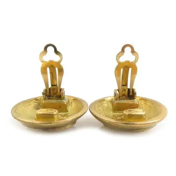 Chanel Cc Logo Clip-On Earrings Gold- #250193C51B - Picture 6 of 8